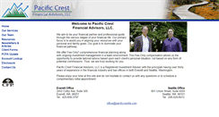 Desktop Screenshot of pacificcrestfa.com